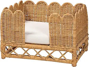 Bali & pari Palm Bohemian Light Honey Rattan Pet Bed