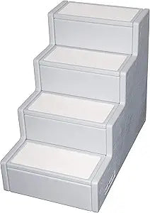 Pet Gear Pet Step IV Pet Stairs for Small Dogs and Cats up to 50 pounds, Lightweight, Easy Assembly (No Tools Required) - Available in 2 Models, 2 Colors