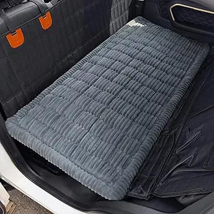 Dog Car Seat Cover for Back Seat, 54"x24.8" Non-Slip Pet Bed Mat, Washable Flannel Travel Mat for SUV & Trucks, Scratch & Spill Proof