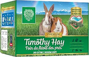 Small Pet Select 2nd Cutting Perfect Blend Timothy Hay Pet Food for Rabbits, Guinea Pigs, Chinchillas and Other Small Animals, Premium Natural Hay Grown in The US, 12 LB
