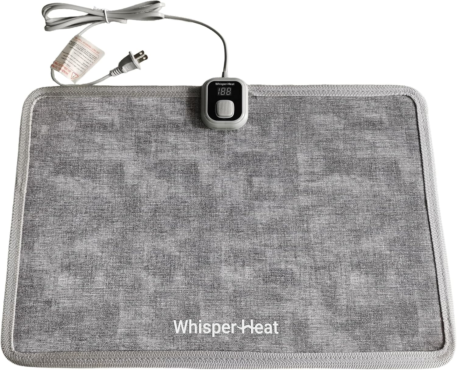 WhisperHeat™ Heated Floor Mat – Electric Tap-to-Activate Foot & Floor Warmer- Silent, Energy-Efficient Underfoot Heating Mat