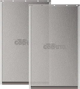 2 Pack Dog Door Replacement Flap with Magnetic Closure, Compatible with PetSafe Freedom Dog and Cat Door PAC11-11039 Large 10 1/4" w x 17" h with 10PCS Screws