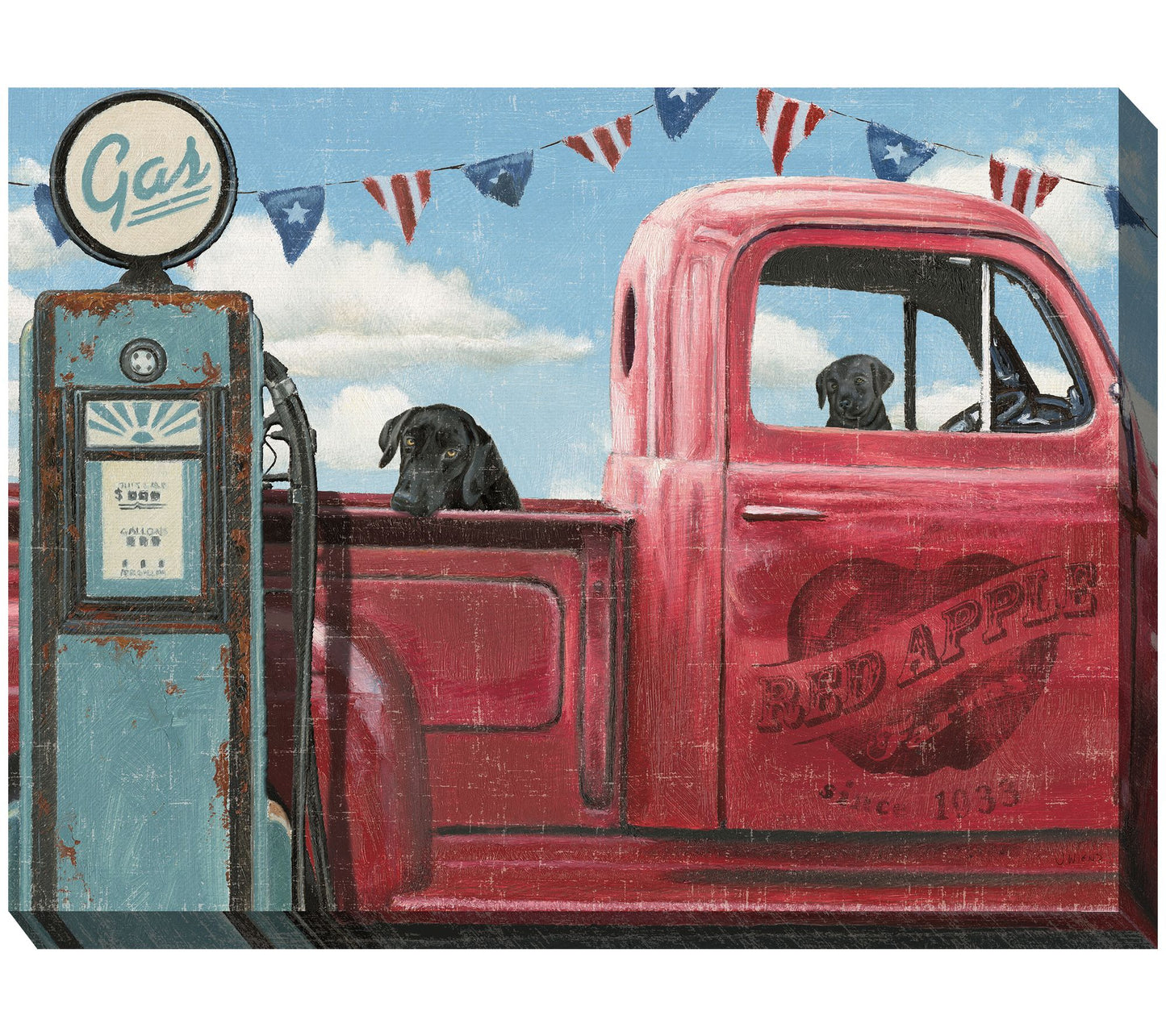 West of the Wind Outdoor Canvas Art Take A Ride40" x 30"