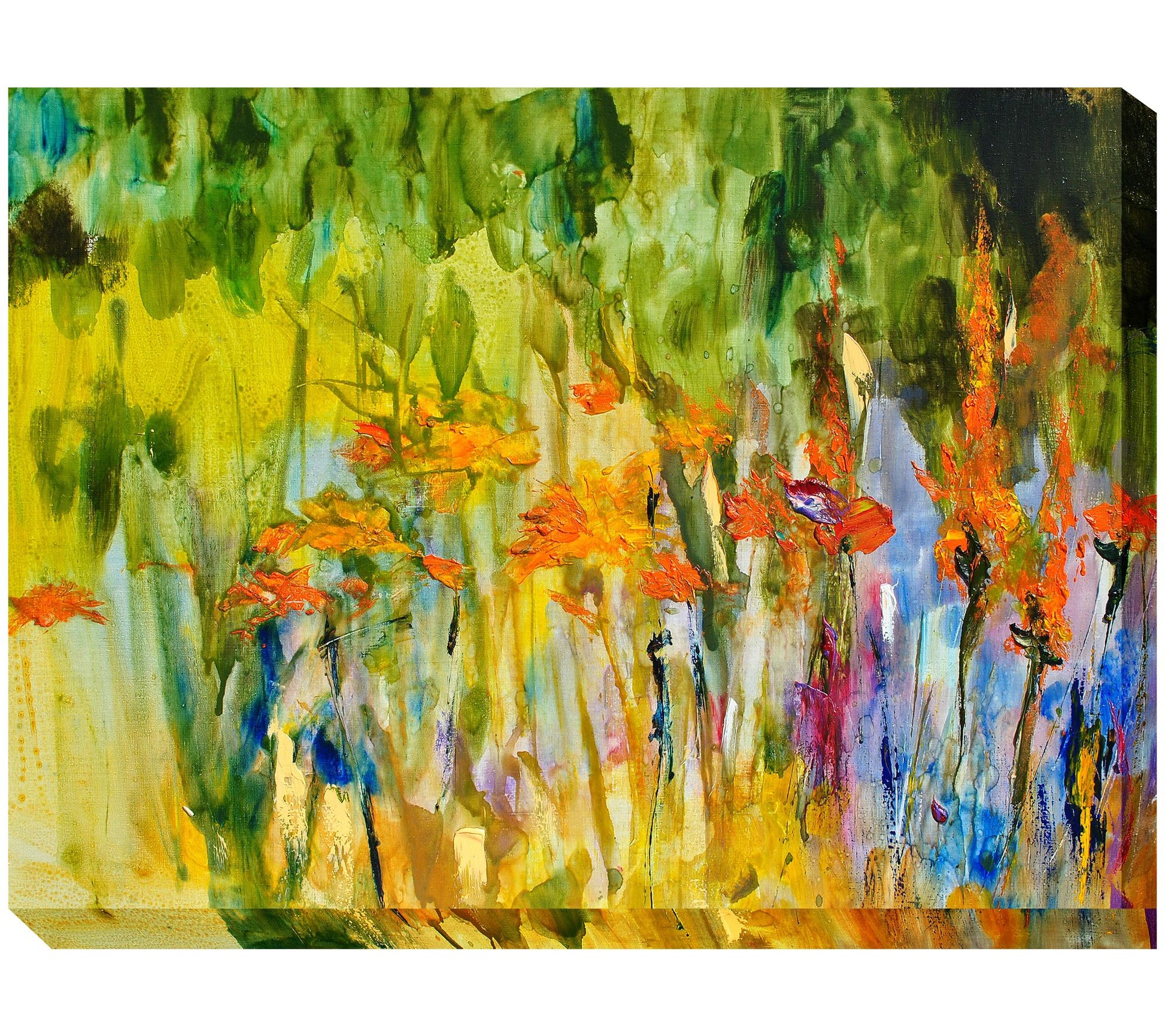 West of the Wind Outdoor Canvas Art Lily Abstra ct 40" x 30"
